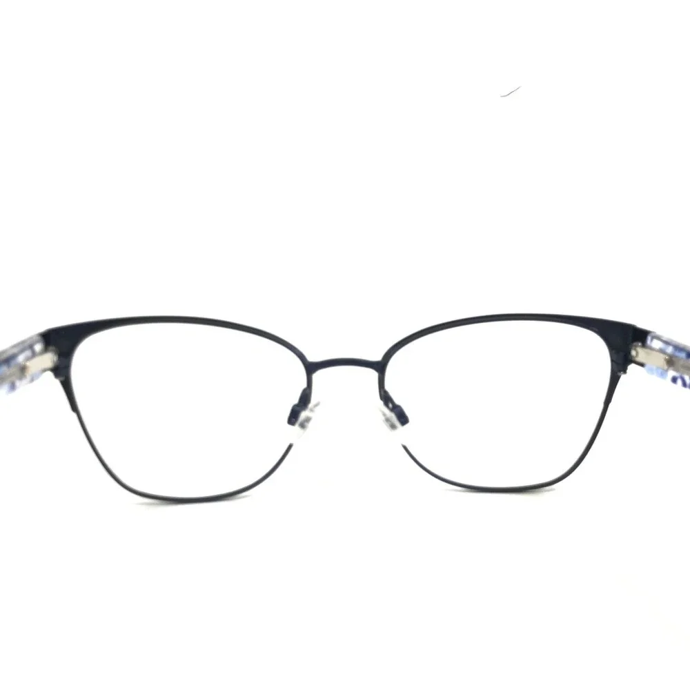 Draper James Eyeglasses Frames DJ1002 414 INDIGO Blue Clear Cat Eye 49-16-130